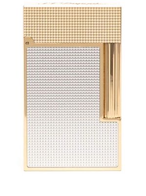 S.T. Dupont two-tone metallic-finish lighter - Silver