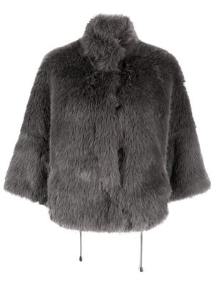 S.W.O.R.D 6.6.44 faux-fur bell-sleeve jacket - Grey