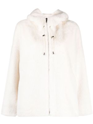 S.W.O.R.D 6.6.44 faux-fur hooded jacket - Neutrals
