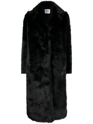 S.W.O.R.D 6.6.44 faux-fur notched-lapels coat - Black