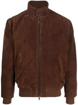S.W.O.R.D 6.6.44 suede bomber jacket - Brown