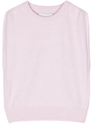 SA SU PHI fine-knit cashmere vest - Pink