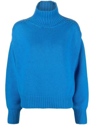 SA SU PHI open-back slouched jumper - Blue
