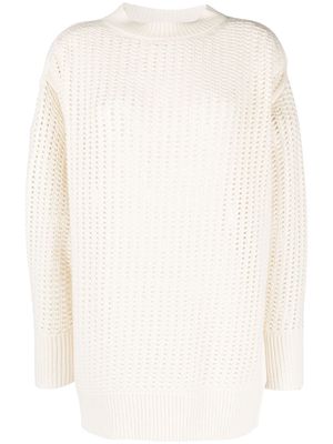 SA SU PHI open-knit cashmere jumper - Neutrals