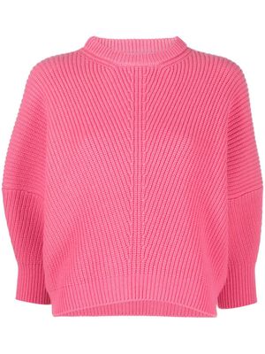 SA SU PHI ribbed cashmere jumper - Pink