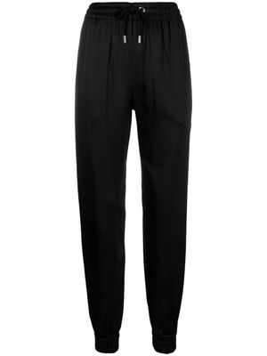 SA SU PHI satin-finish drawstring trousers - Black