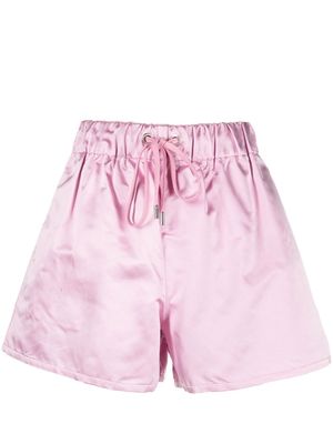 SA SU PHI silk A-line shorts - Pink
