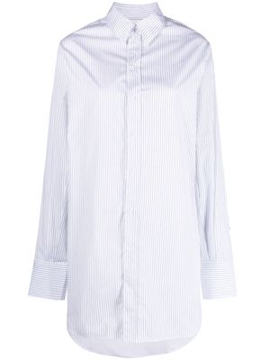 SA SU PHI striped cotton shirt - White