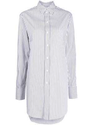 SA SU PHI striped silk shirt dress - Blue