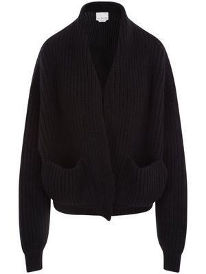 SA SU PHI V-neck cashmer cardigan - Black