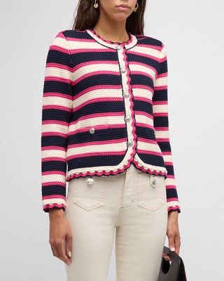 Sabelle Striped Knit Jacket