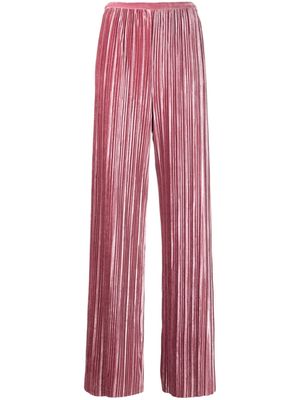 Sabina Musayev pleated flared trousers - Pink