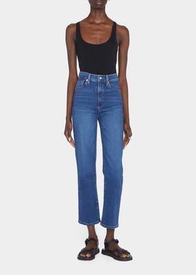 Sabine Cropped Straight-Leg Jeans