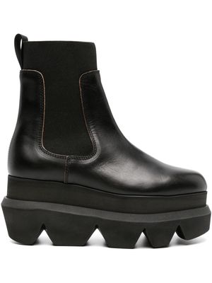 sacai 90mm Chelsea leather boots - Black