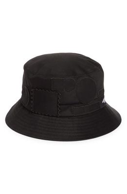 Sacai AMG Patch Bucket Hat in Black