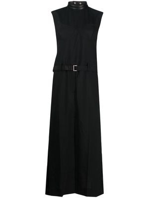 sacai belted maxi dress - Black