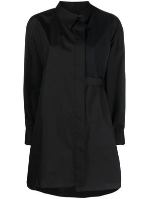 sacai belted shirt dress - Black