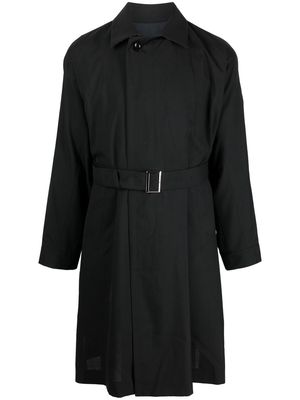sacai belted trench coat - Black