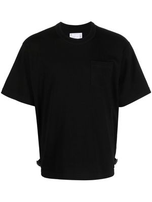 sacai buckled short-sleeve T-shirt - Black