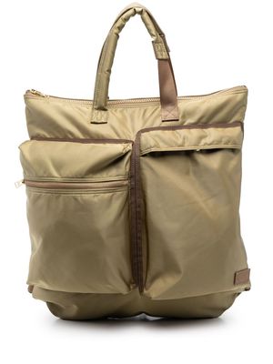 sacai cargo top handle backpack - Green