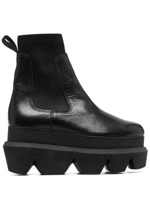 sacai chunky platform Chelsea boots - Black