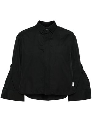 sacai classic-collar concealed-fastening shirt - Black