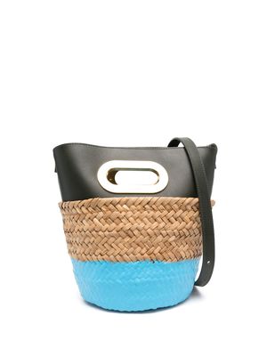 sacai colour-block bucket bag - Neutrals