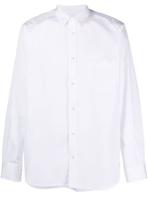 sacai cotton long-sleeved shirt - White