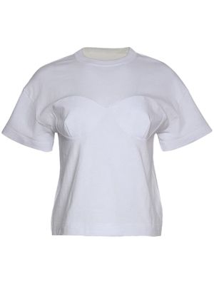 sacai crew neck short-sleeve T-shirt - White