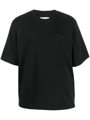sacai crew neck short-sleeved T-shirt - Black