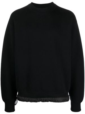 sacai crew-neck sweatshirt - Black