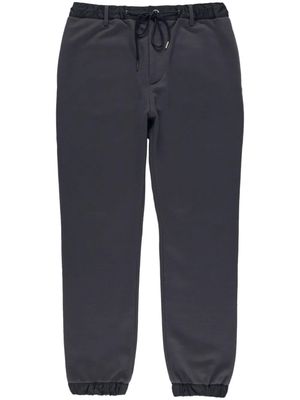 sacai drawstring cotton track trousers - Grey