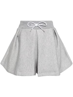 sacai drawstring fleece skort - Grey