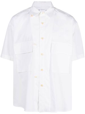 sacai flap-pockets short-sleeved shirt - White