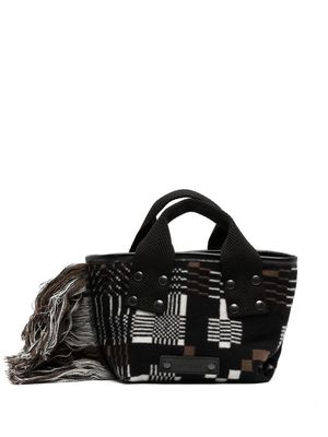 sacai fringed mini bag - Black
