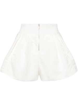 sacai high-waisted flared skorts - White