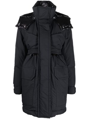 sacai hooded puffer jacket - Black