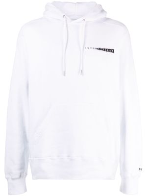 sacai Interstellar cotton hoodie - White