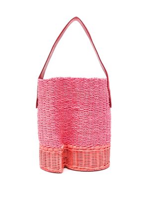 sacai interwoven bucket bag - Pink