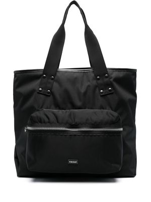 sacai large zip-pocket tote bag - Black