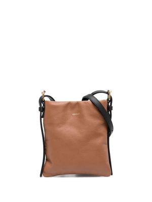 sacai leather cross body bag - Brown