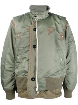 sacai lightweight bomber jacket - Green