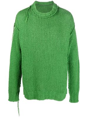 sacai long-sleeve knit jumper - Green