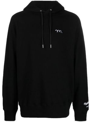 sacai Madsaki monogram-embroidered hoodie - Black