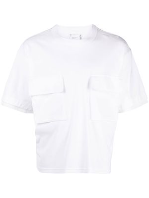 sacai multi-panel cotton T-shirt - White