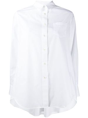 sacai oversized long-sleeved shirt - White