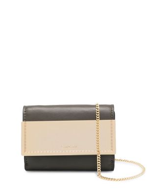 sacai panelled tri-fold wallet - Green