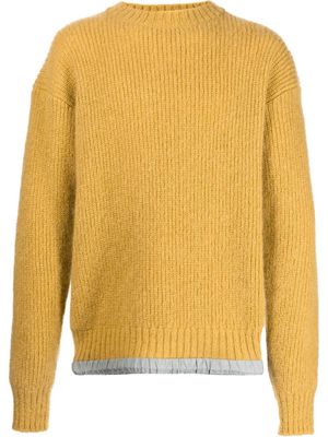 sacai ribbed-knit jumper - Yellow