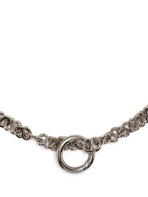 sacai S-link choker-chain necklace - Silver