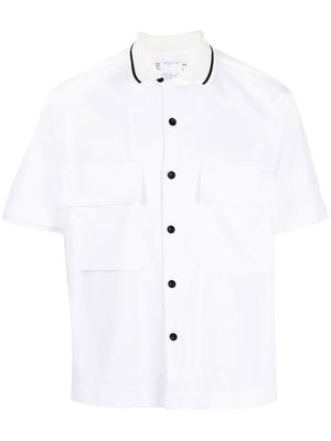 sacai short-sleeve buttoned shirt - White